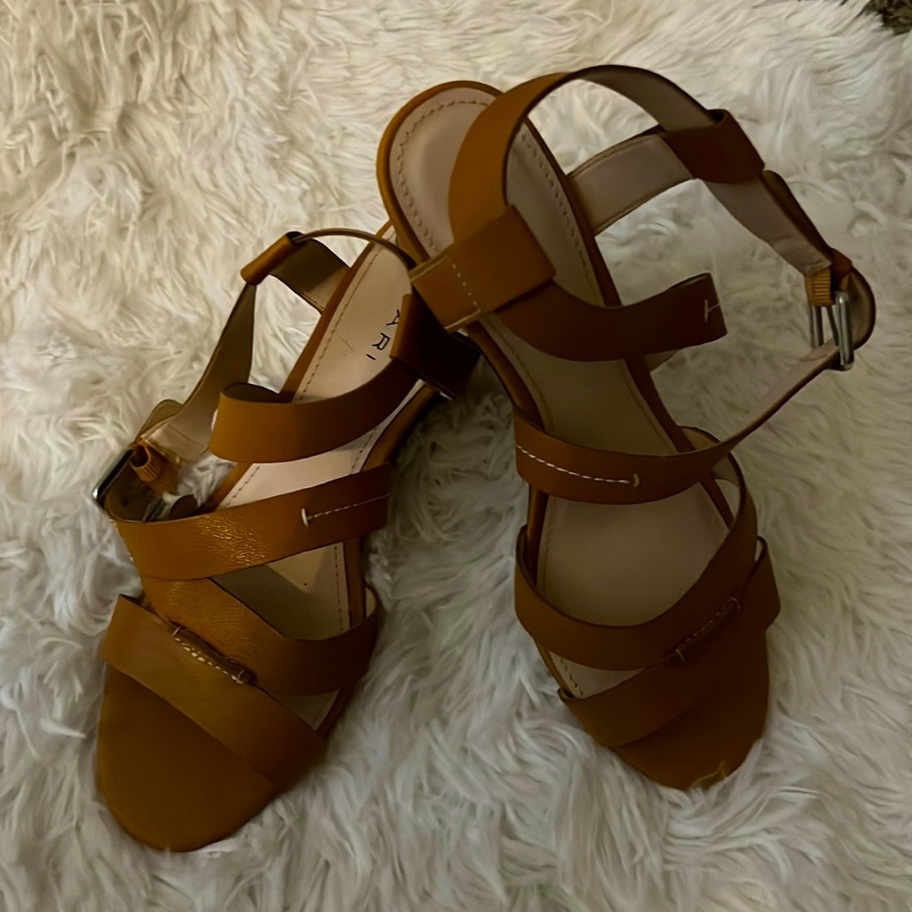 Wedge Sandal - camel color